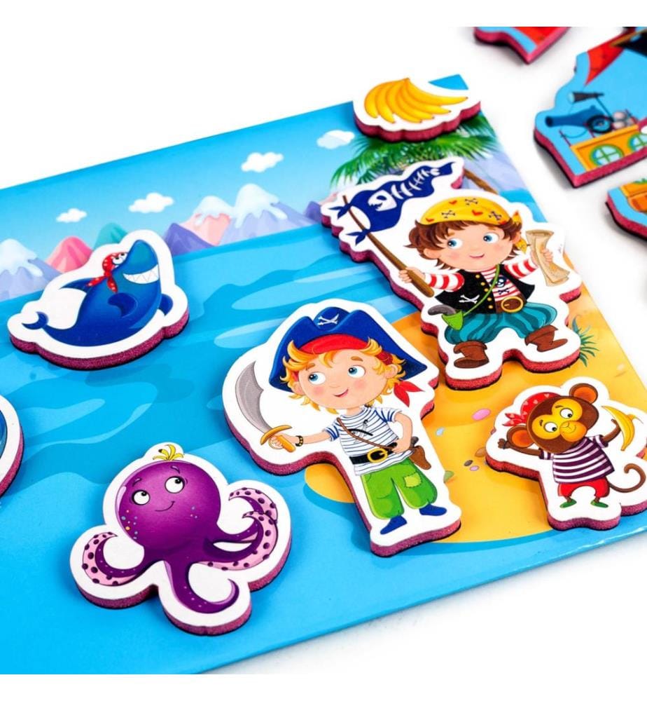 Jeu magnétique Pirates