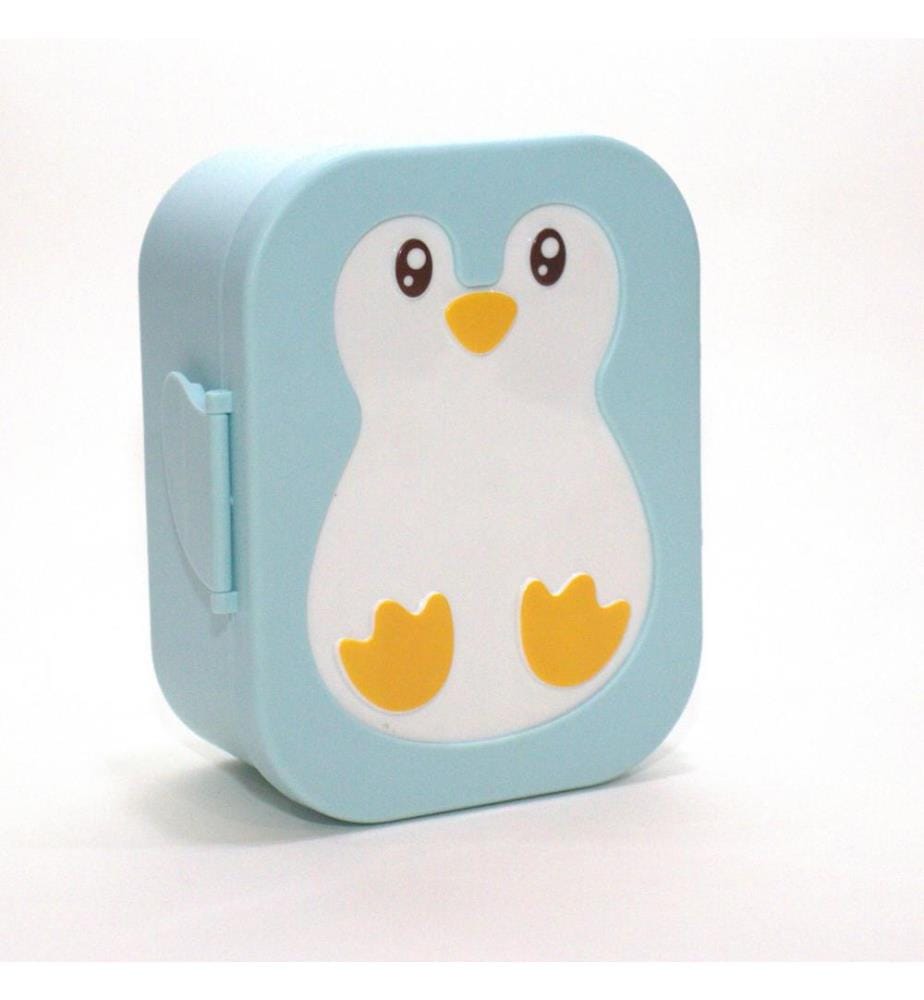 Boîte à gouter Bento Pingouin bleu