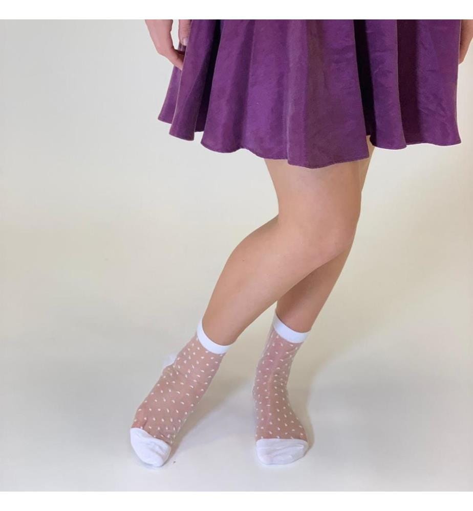 Chaussettes BE PLUMETI blanc