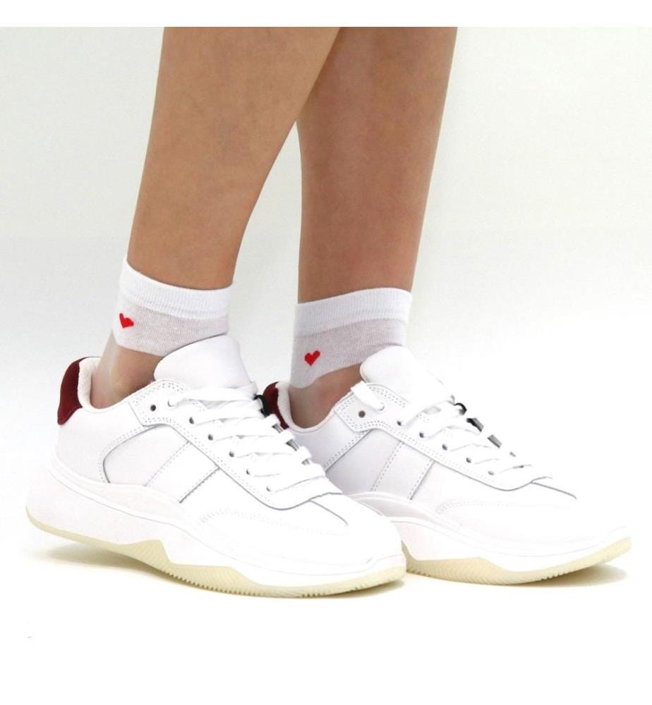 Chaussettes BE MY VALENTINE blanc