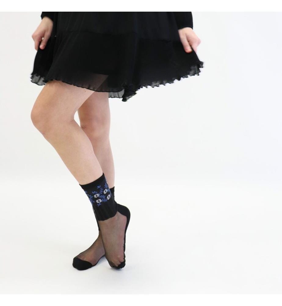 Chaussettes XENIA noir-bleu