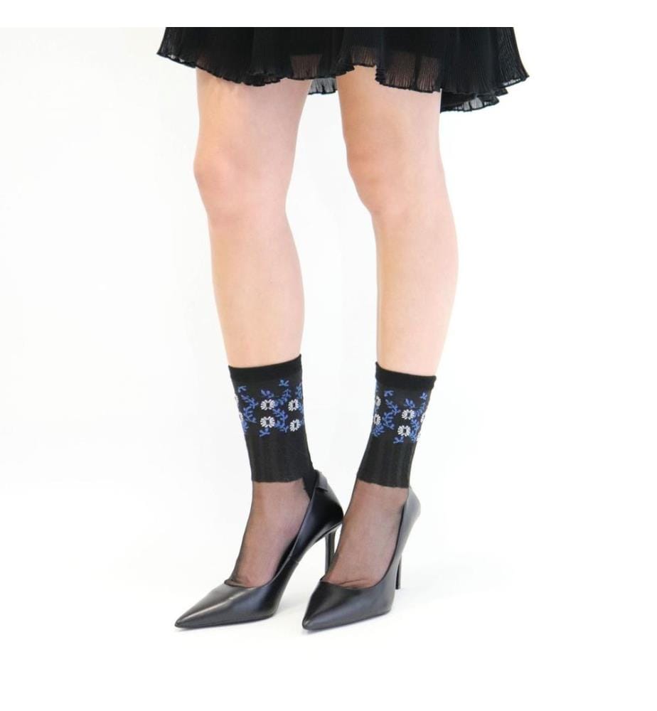 Chaussettes XENIA noir-bleu