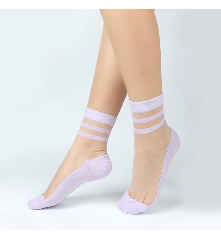 Chaussettes NINA parme
