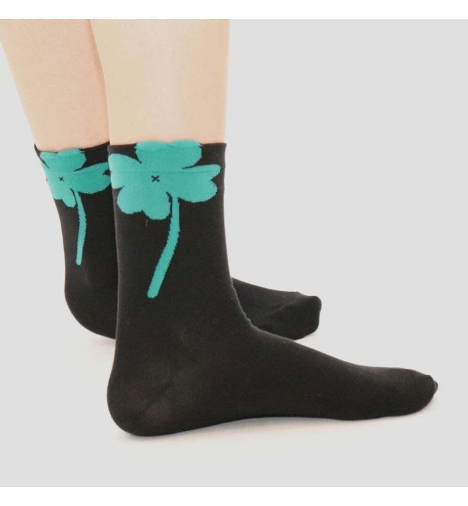 Chaussettes CHANCE noir-vert