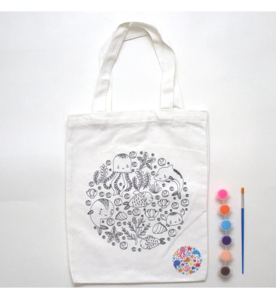 Totebag à peindre Océan