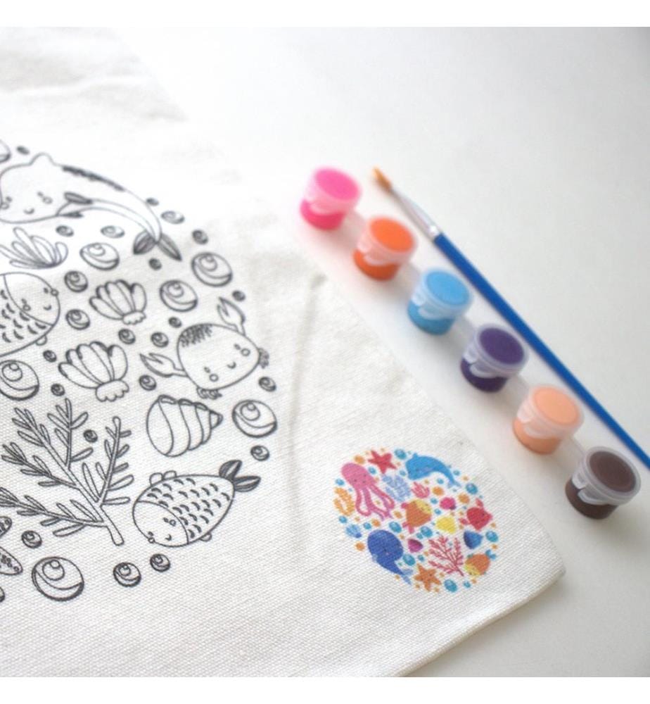 Totebag à peindre Océan