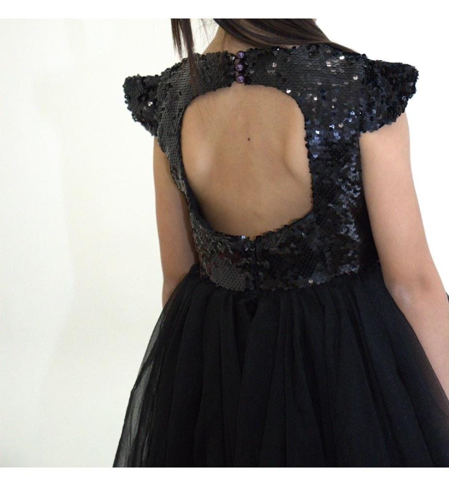 Robe de cérémonie Fiona noir 150 cm