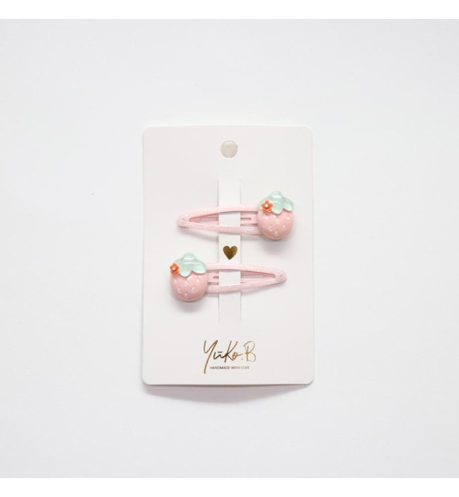 Haarspange 2er Pack Erdbeeren