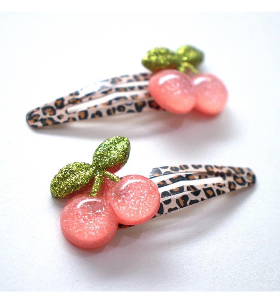 Barrettes cheveux 2 pcs. Cerises