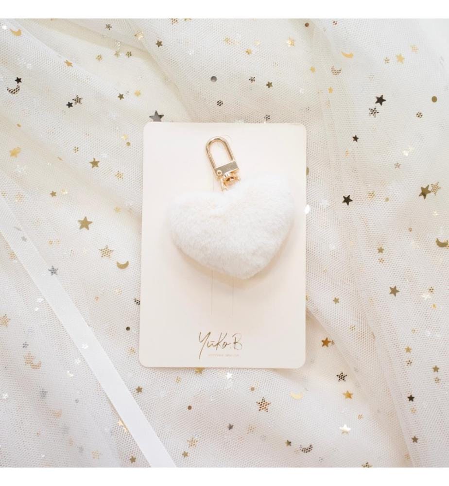 Porte-clés Pompon beige