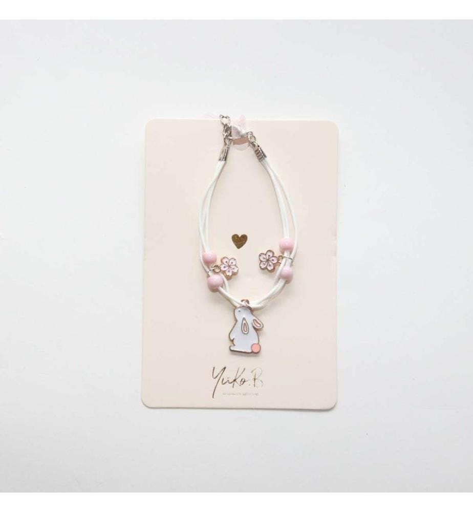 Bracelet cordon Lapin