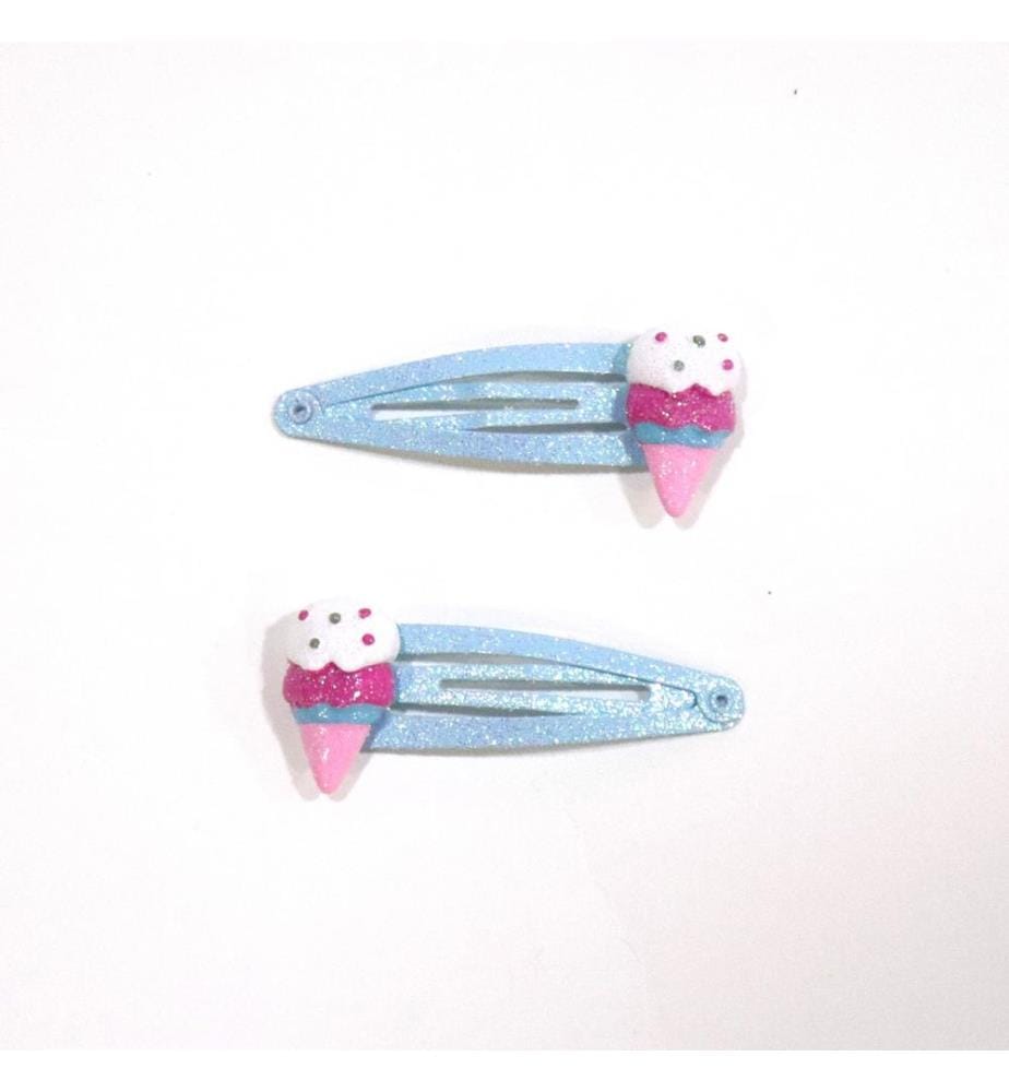 Barrettes cheveux 2 pcs. Glaces