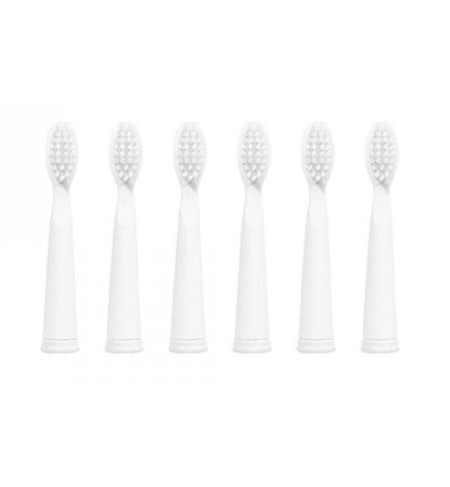 Ailoria - Zahnbürstenkopf Flash Travel Weiss, 6 Stück
