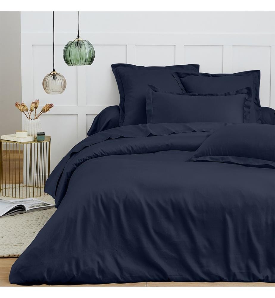 Copripiumino 100% cotone 240 x 220 cm blu notte