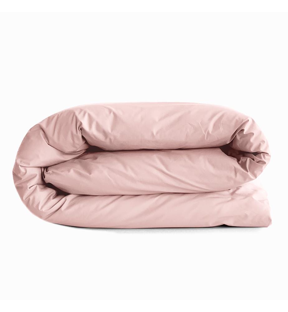 Housse de couette 100% Coton 240 x 220 cm Rose Dragée