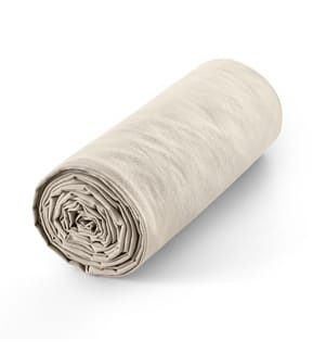 Spannbettlaken aus 100% Baumwolle 180 x 200 cm Sand