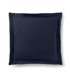 Pillowcase 100% Cotton Volant flat quilted 63 x 63 cm Bleu Nuit