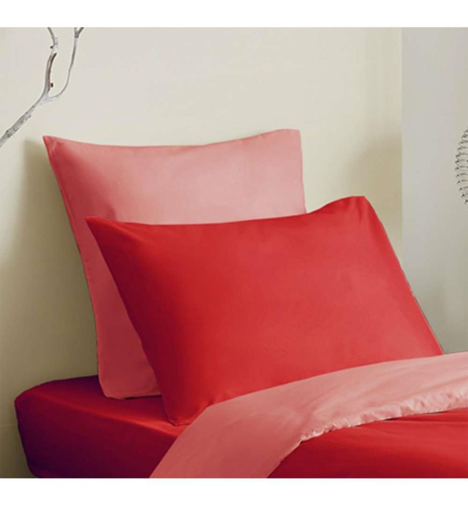 Pack Complet Housse de couette Bicolore 140 x 200 cm & Drap housse 90 x 190 cm - 57 Fils
