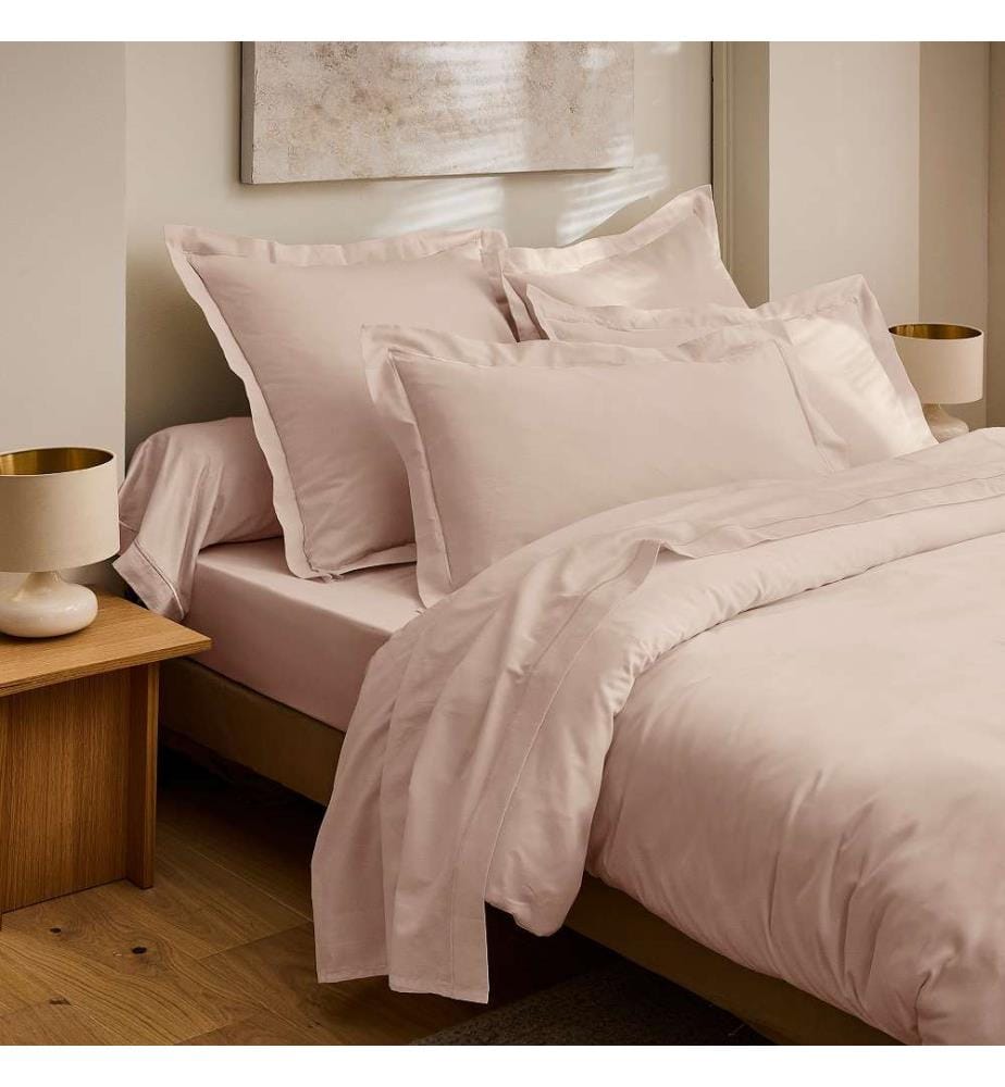 45 x 185 Coperta per cuscino in cotone Sateen di Prestige - Rosa pallido