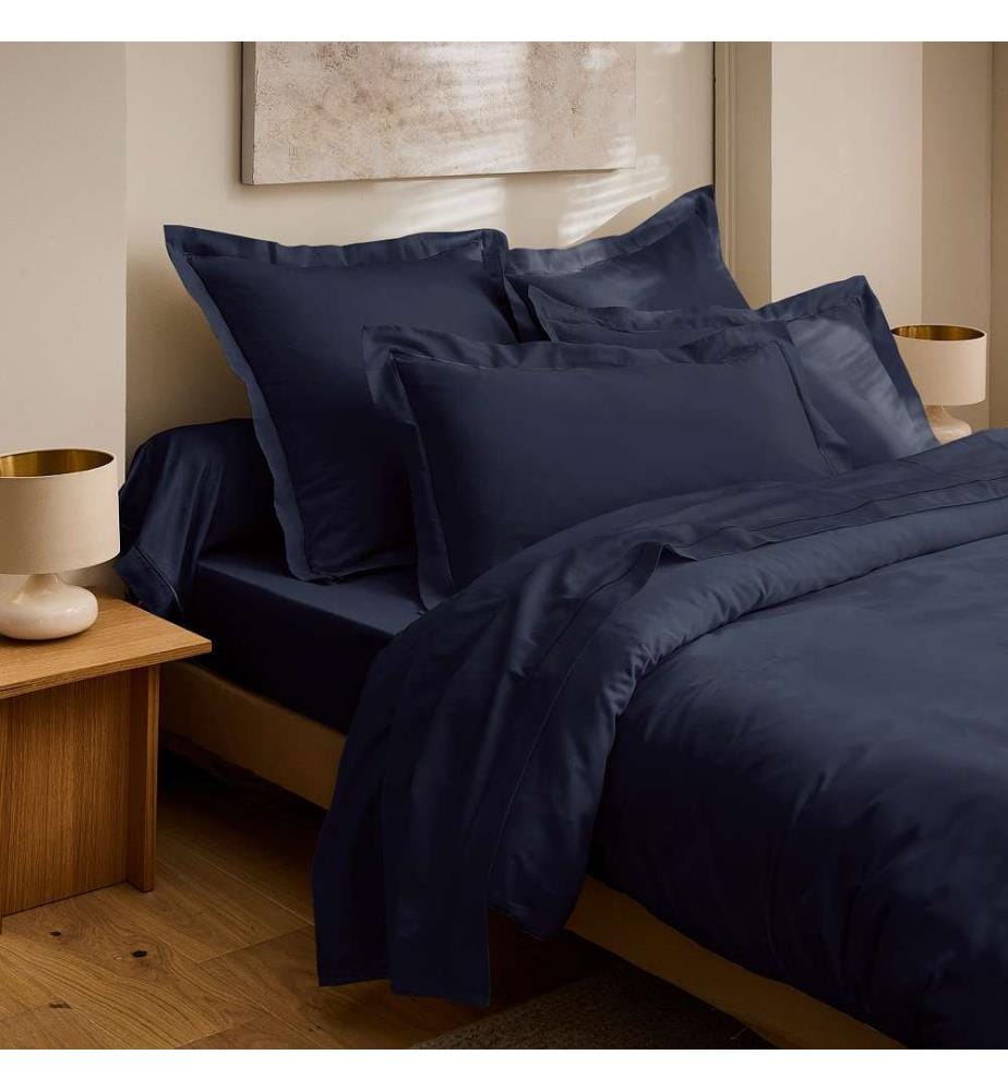 45 x 185 Copripiumino Prestige in cotone Sateen - Velluto blu
