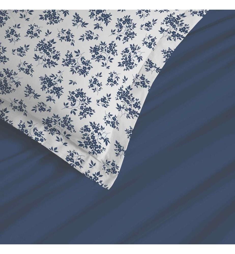 4 Piece Sheet Set for bed 140 x 190 cm - Eloise Bleu