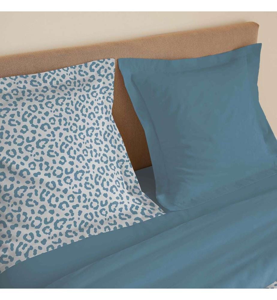 4 Piece Sheet Set for bed 140 x 190 cm - Diana Bleu