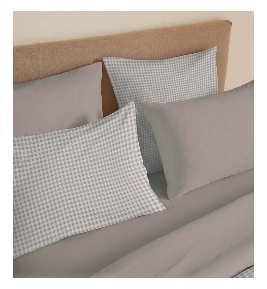Comforter Cover 240 x 260 cm and Fitted Sheet 180 x 200 cm - Gabrielle Naturel