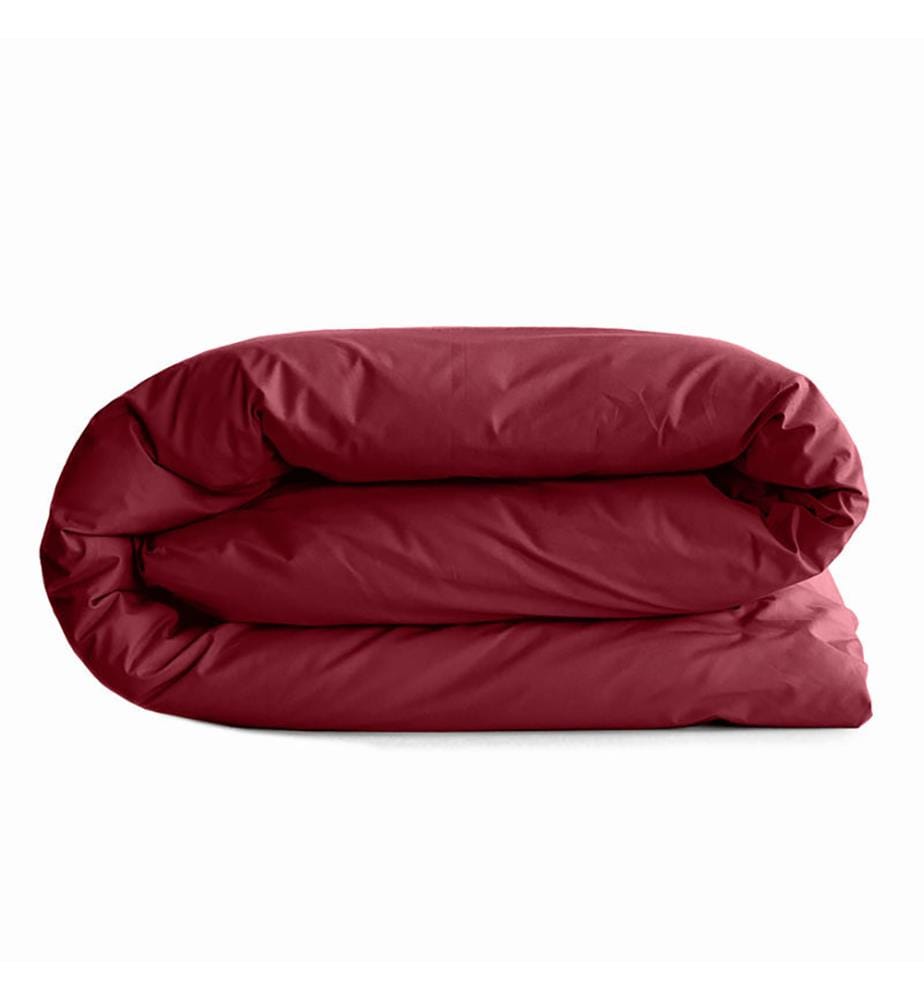 Housse de couette 100% Coton 260 x 240 cm Grenat