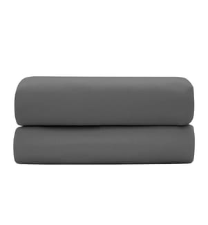 Bettlaken 240 x 300 Prestige Satin aus Baumwolle - Graphit