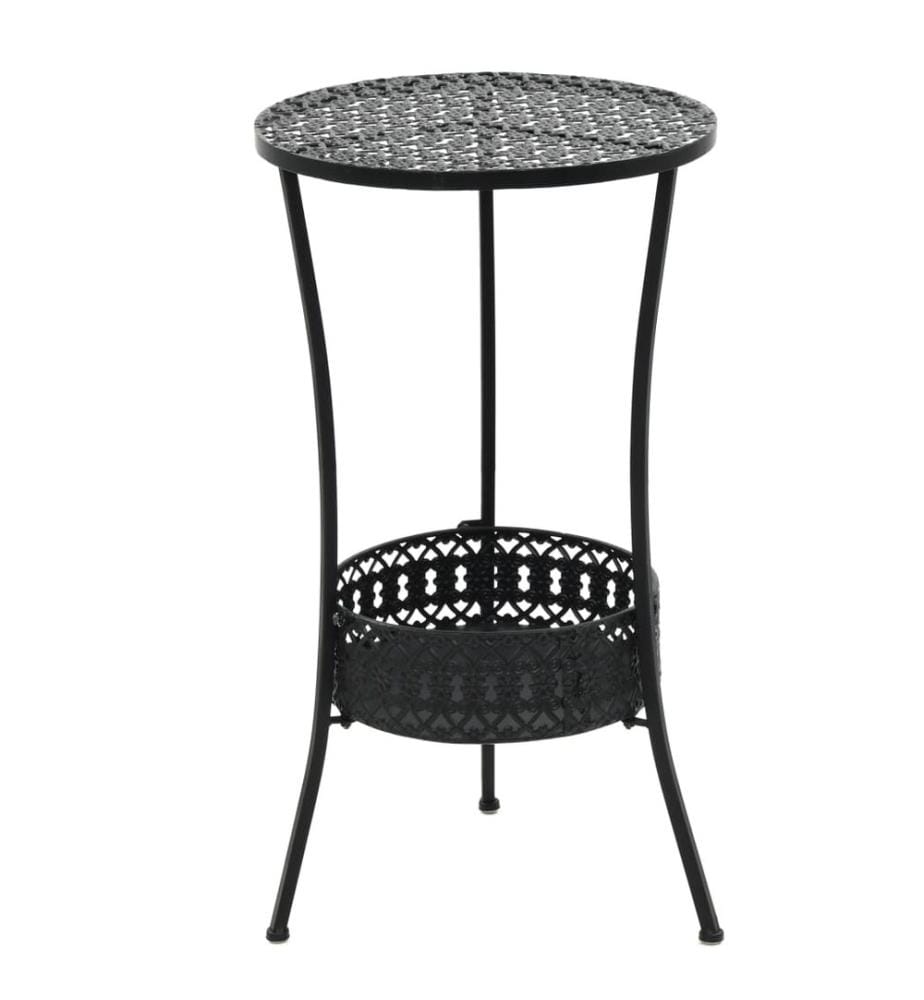 Bistrotisch Schwarz 40x70cm Metall