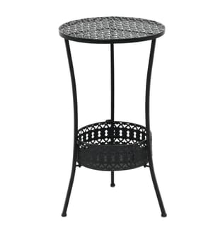 Table de bistro Noir 40x70 cm Métal