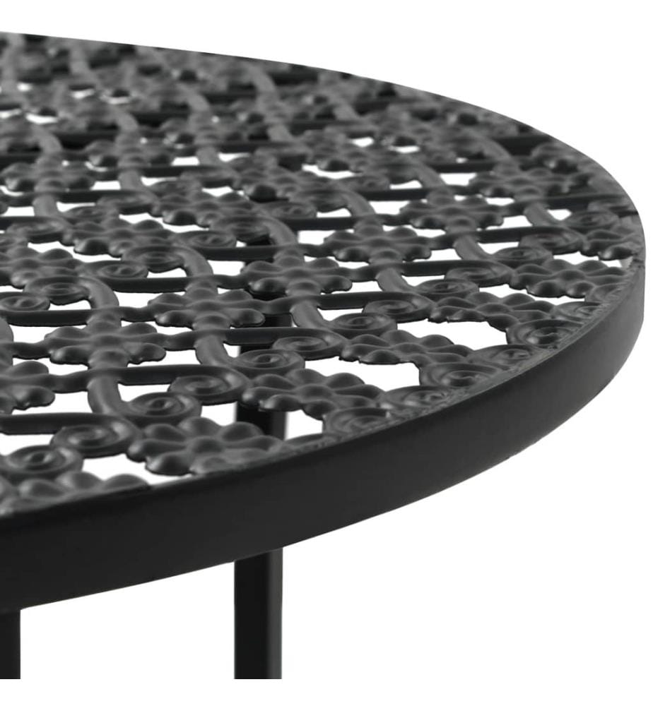 Bistrotisch Schwarz 40x70cm Metall