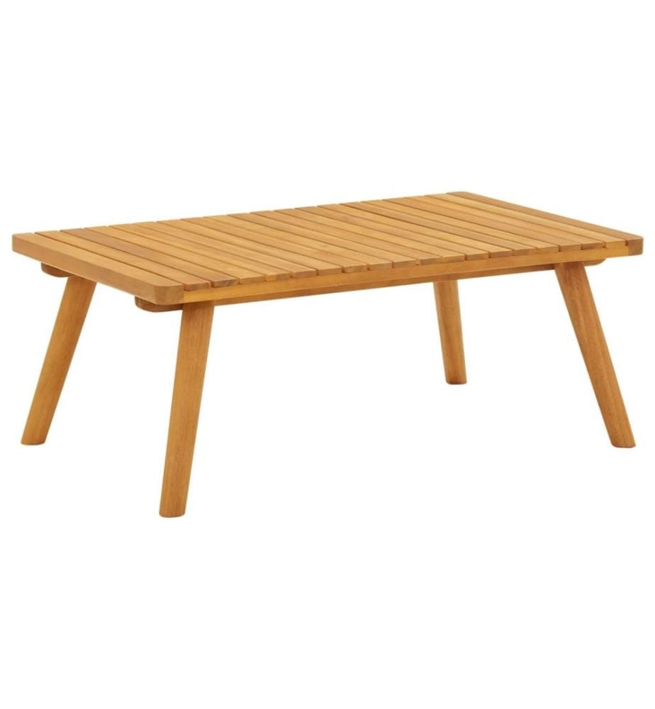 Salon de jardin 4 pcs avec coussins Bois d'acacia solide