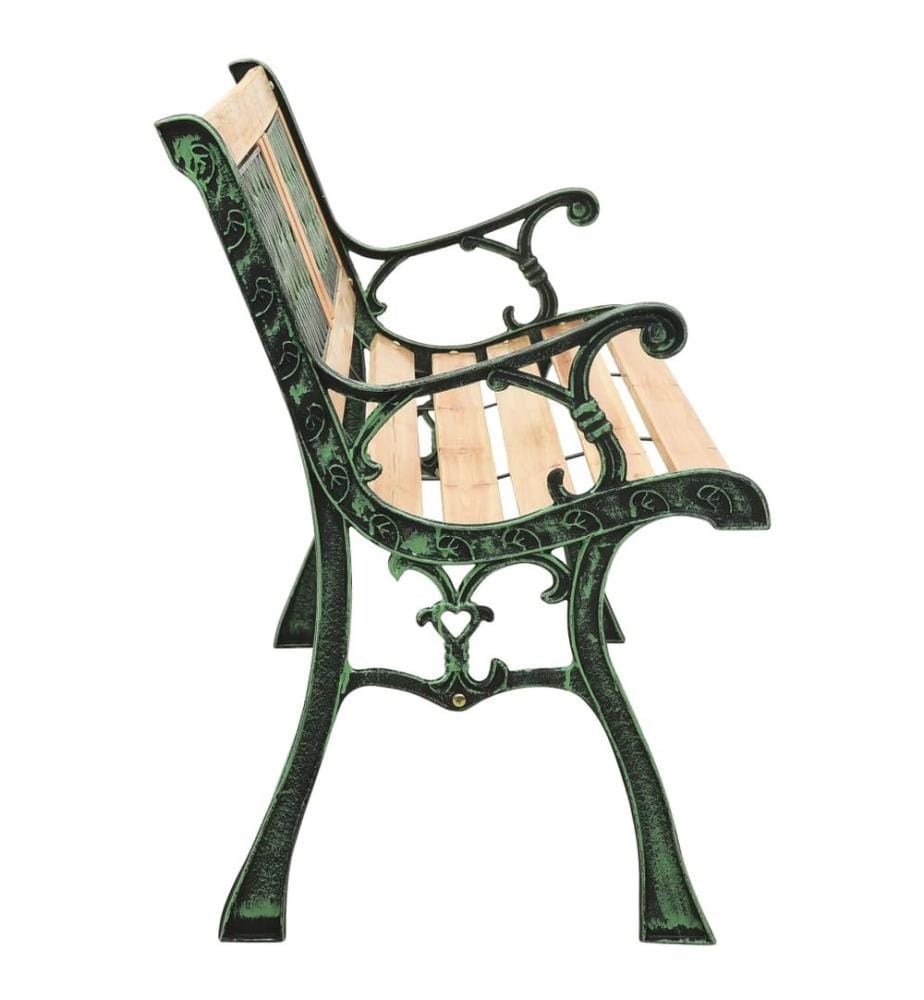 Banc de jardin 122 cm fonte et bois de sapin massif