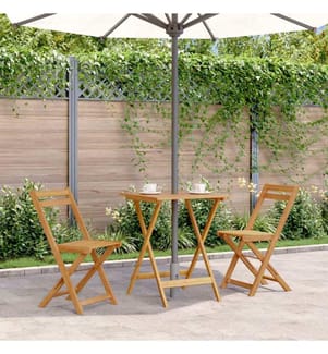 Table pliable de jardin 60x60x75 cm Bois d'acacia solide