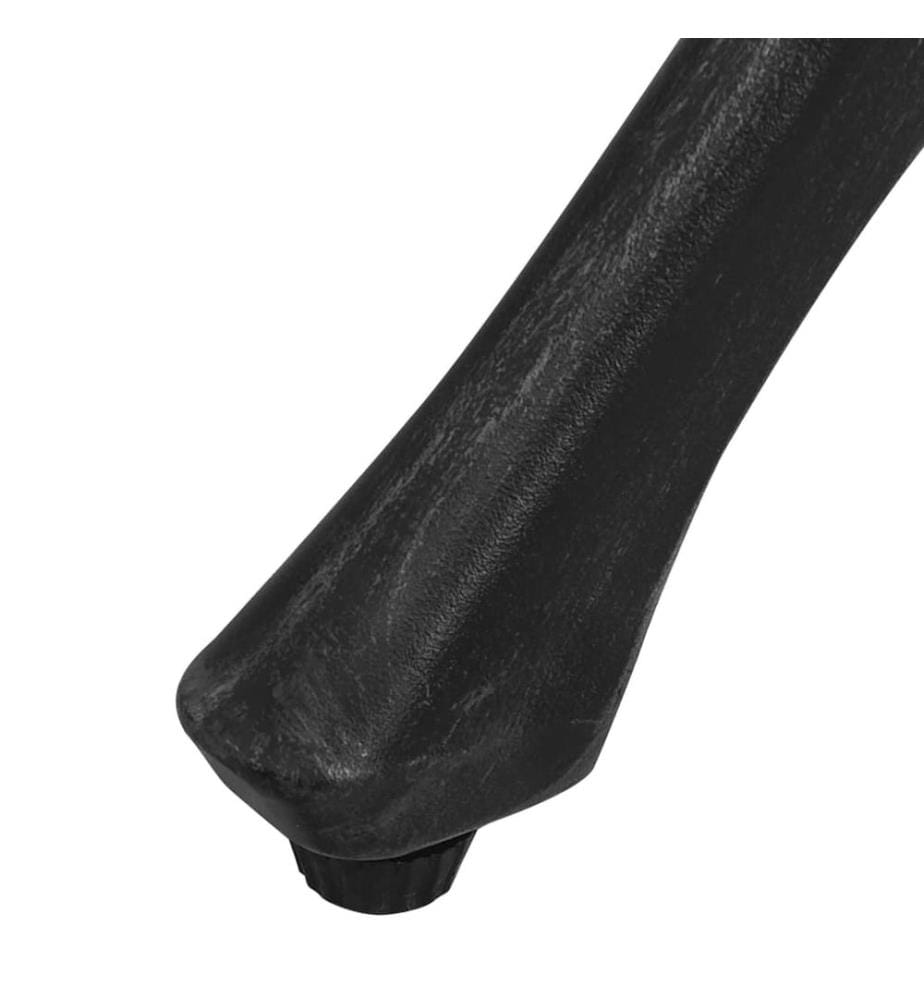 Gartentisch Schwarz 78x78x72 cm Aluminiumguss