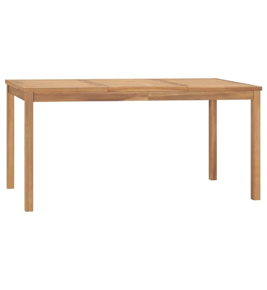 Garten-Esstisch 160x80x77 cm Massivholz Teak