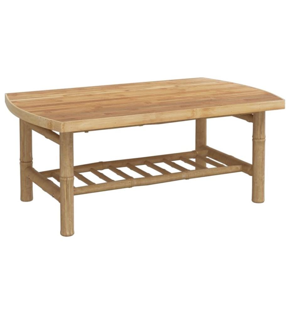 Salon de jardin 3 pcs avec coussins gris foncé bambou