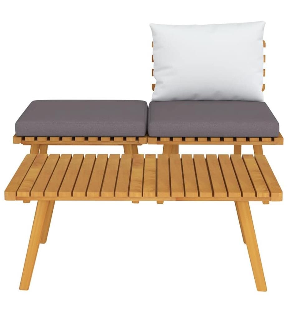 3-tlg. Garten-Lounge-Set mit Kissen Massivholz Akazie