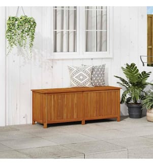 Boîte de rangement de jardin 150x50x58 cm Bois d'acacia solide