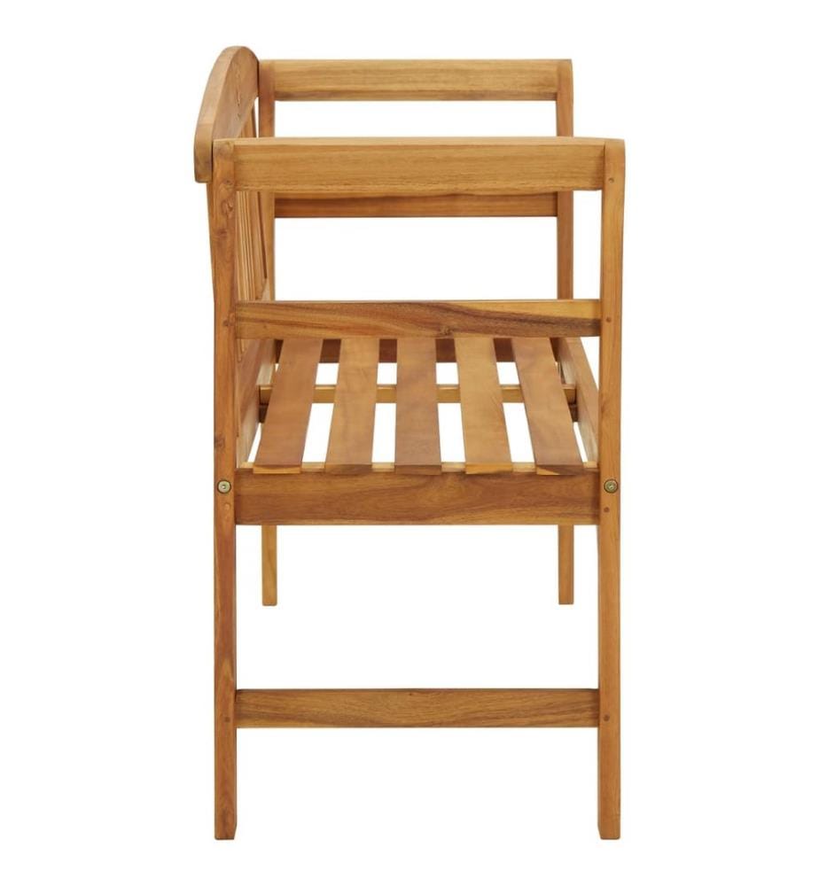 Banc de jardin 114 cm bois d'acacia solide
