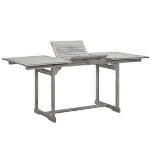 Table à dîner de jardin (120-170)x80x75 cm Bois d'acacia massif