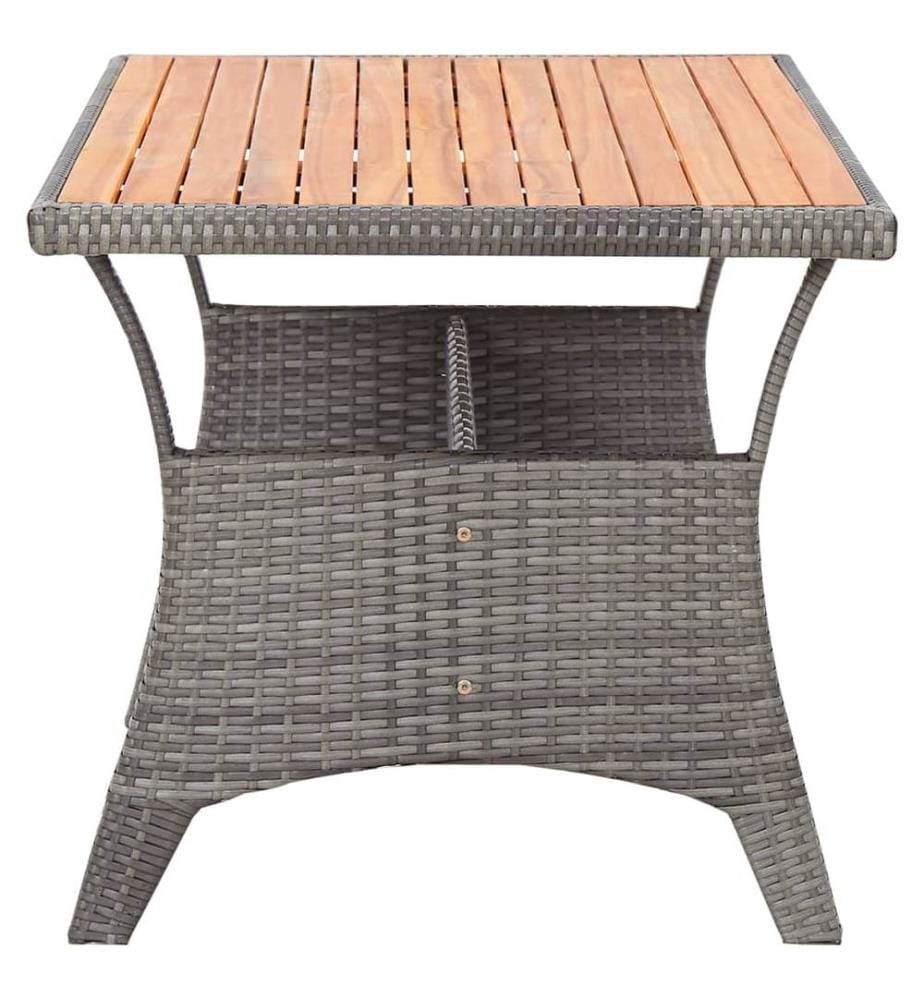 Table de jardin Gris 120x70x66 cm Bois d'acacia massif