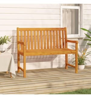 Gartenbank 110 cm Massivholz Akazie
