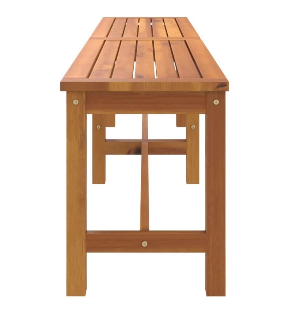 Banc de jardin 180x35x45 cm bois massif d'acacia