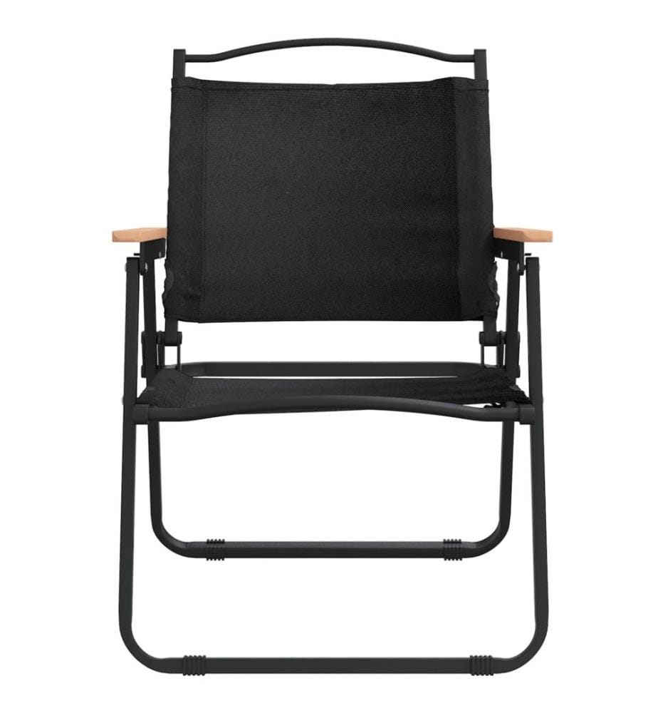 Campingstühle 2 Stk. Schwarz 54x55x78 cm Oxford-Gewebe