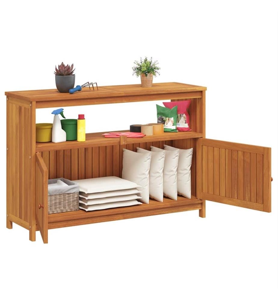 Table console de jardin 110x35x75 cm bois massif d'acacia