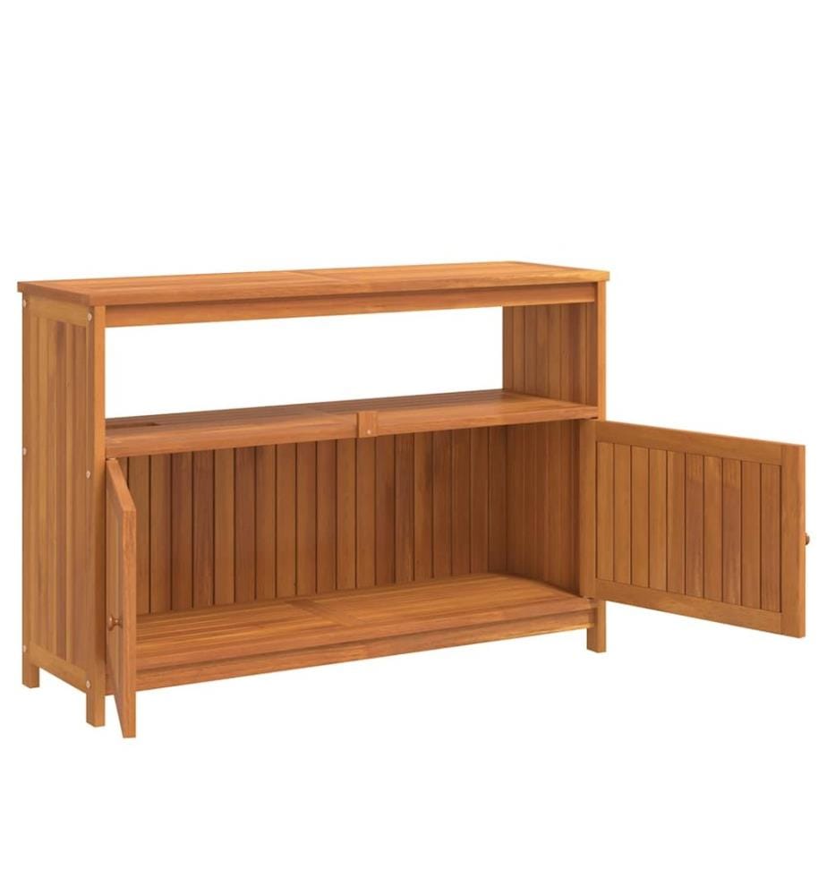 Table console de jardin 110x35x75 cm bois massif d'acacia