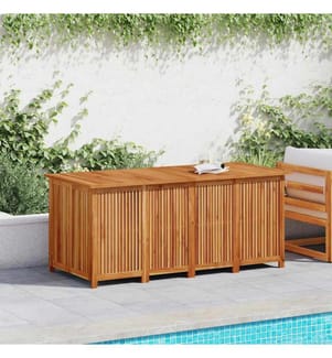 Boîte de rangement de jardin 200x80x75 cm bois massif d'acacia