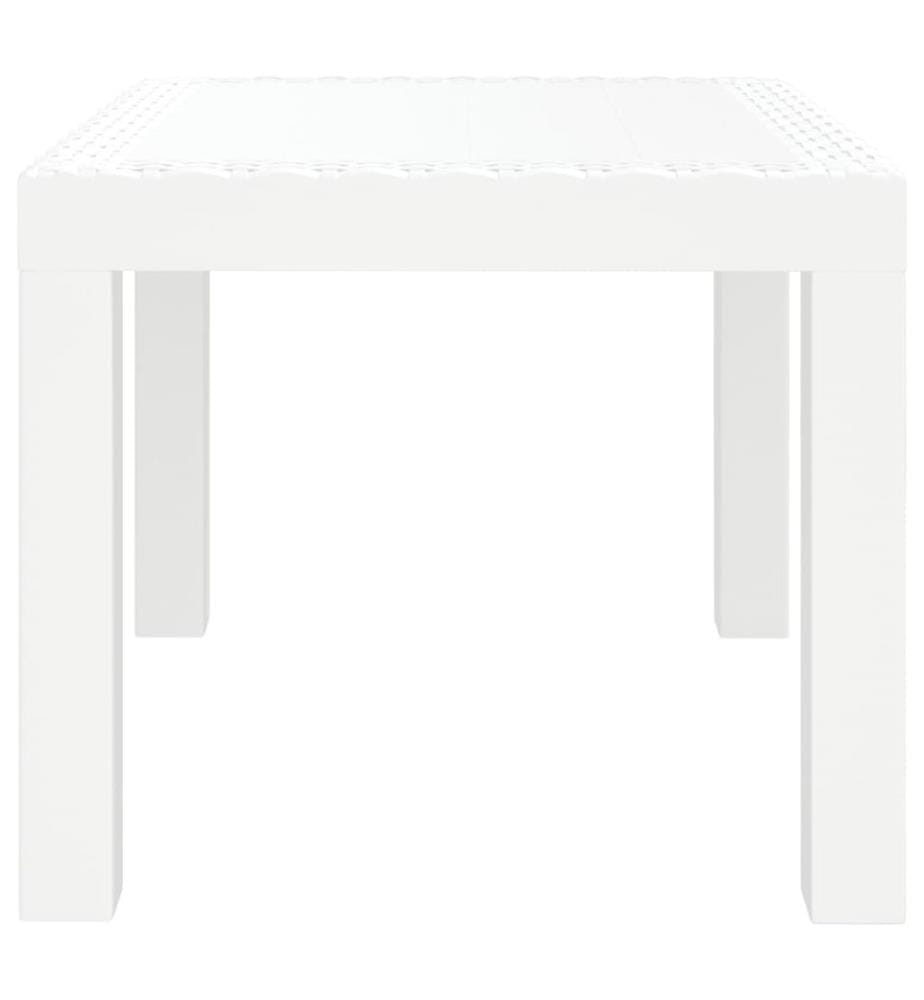 Gartentisch Weiss 59x47x40 cm PP